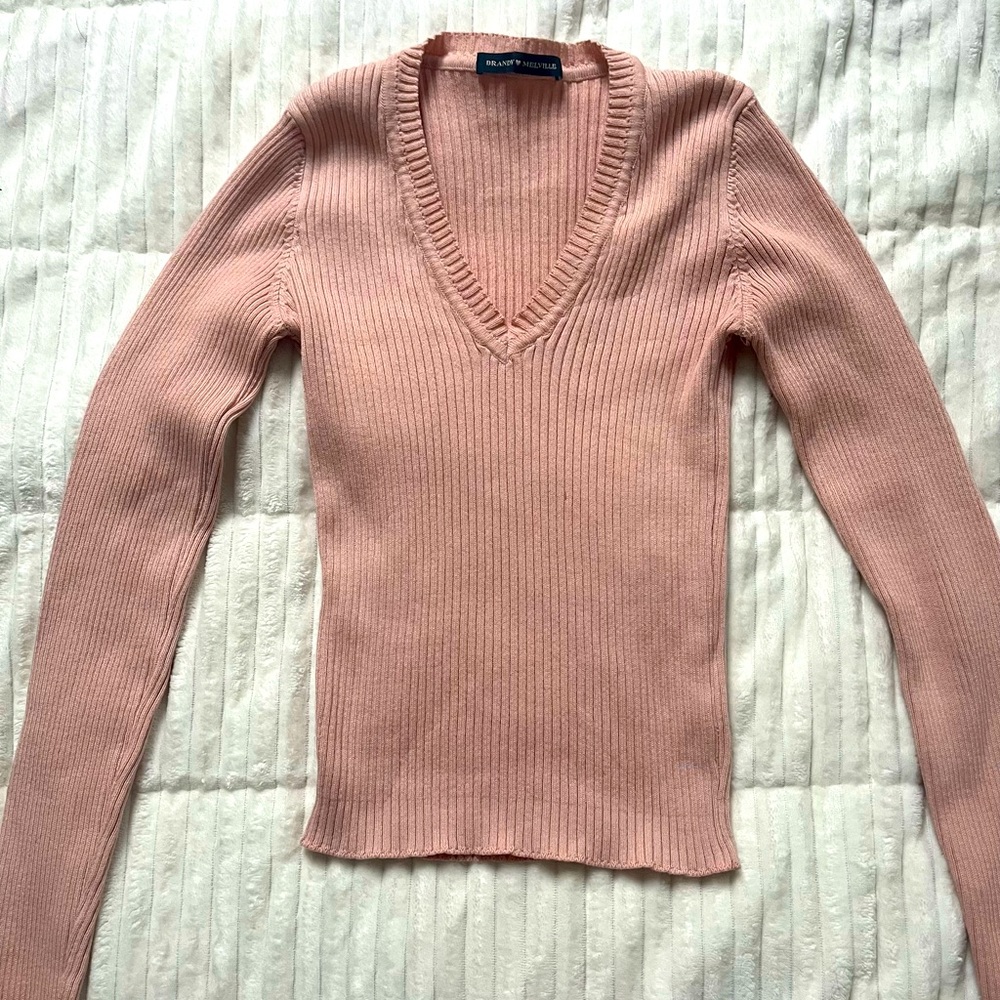 Brandy Melville Pink Milena Sweater
